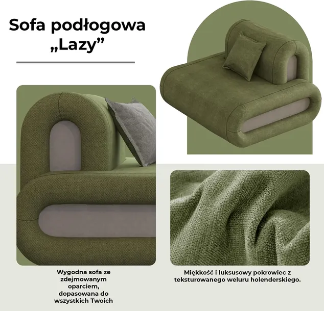 kanapa-relaksacyjna-podlogowa-zen-kolor-korpusu-zielen