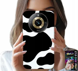 etui-do-realme-11-pro-czarno-biale-laty-krowa-modne-wzory