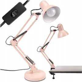 lampka-biurkowa-kreslarska-stolowa-e27-tobi-pastelowy-roz-do-blatu