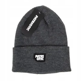 czapka-zimowa-patriotic-beanie-szara-uniwersalny-z-haftem-wywijana