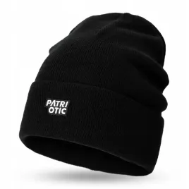 czapka-zimowa-patriotic-beanie-czarna-rozmiar-uniwersalny-z-haftem-wywijana