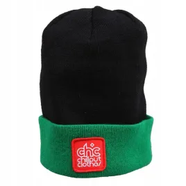 czapka-zimowa-chillout-clothes-emblem-grn-blk-wywijana-zielona