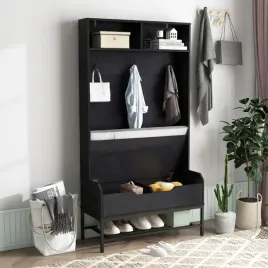 stojacy-wieszak-na-ubrania-4-w-1-wieszak-z-szafka-na-buty-i-lawka-czarny