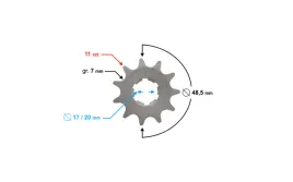 zebatka-zdawcza-moretti-11-428-do-wsk125