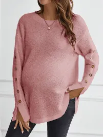 shein-rozowy-sweter-ciazowy-z-guzikami-na-rekawach-s-00327