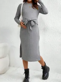 shein-szara-teksturowa-sukienka-ciazowa-midi-z-wiazaniem-s-30577