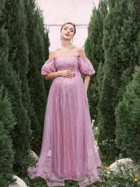 shein-rozowa-cekinowa-sukienka-ciazowa-z-odkrytymi-ramionami-tren-xl-68551