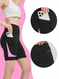 shein-czarne-sportowe-krotkie-spodenki-na-rower-kieszenie-xl-00780