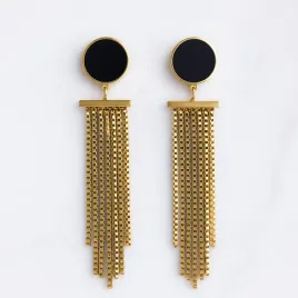 kolczyki-blake-zlote-wiszace-fredzle-lancuszki-8cm-stal-316l-wieczorowe