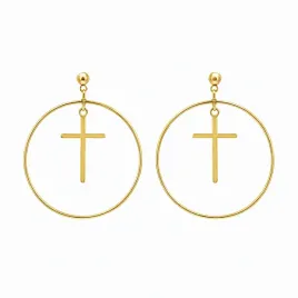 kolczyki-faith-zlote-kola-4cm-z-krzyzem-stal-chirurgiczna-sztyfty-48mm