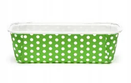 forma-papierowa-do-pieczenia-prostokatna-polka-zielona-200x70x65-1szt