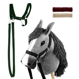 zestaw-skippi-hobby-horse-szary-i-dodatkowy-kantar-ciemny-zielony