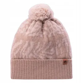 damska-czapka-zimowa-hi-tec-lady-coldie-bezowa-z-pomponem-wywijana-uni