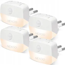 4xlampka-nocna-led-czujnik-ruchuzmierzchu-gniazdko-3-tryby-do-kontaktu-nexo