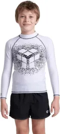 koszulka-do-plywania-arena-rash-jr-grafika-bialy-czarny-140-cm-10-11-lat