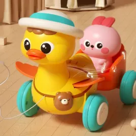 kaczuszka-z-kroliczkiem-urocza-zabawka-do-ciagniecia