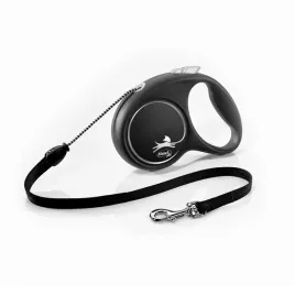 flexi-black-design-smycz-m-linka-5m-czarna