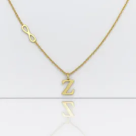naszyjnik-infinity-letter-litera-z-zlota-celebrytka-stal-316l-pvd-prezent