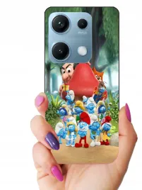 etui-case-do-xiaomi-redmi-note-14s-smerfy-gabka-patryk-minionki