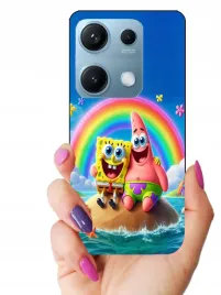 etui-case-do-xiaomi-redmi-note-14s-smerfy-gabka-patryk-minionki