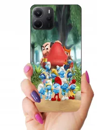 etui-case-do-xiaomi-redmi-note-14-5g-smerfy-gabka-patryk-minionki