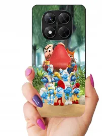 etui-case-do-xiaomi-redmi-note-14-pro-smerfy-gabka-patryk-minionki