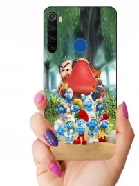 etui-case-do-xiaomi-redmi-note-8-smerfy-gabka-patryk-minionki
