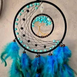 lapacz-snow-niebieski-czarny-dreamcatcher-z-kamieniami-turkusami-turkus