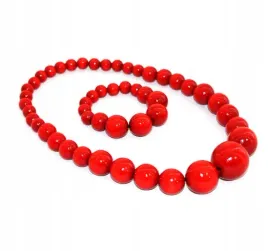 korale-bransoletka-folk-drewniane-czerwone-k10