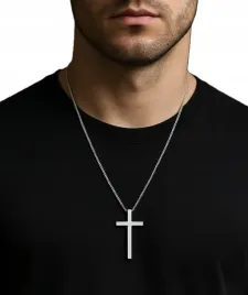 srebrny-naszyjnik-vintage-krzyzyk-krzyz-lancuszek-stal-punk-gothic