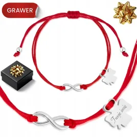 bransoletka-na-sznurku-czerwona-damska-925-grawer-koniczyna