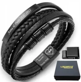 lecerto-skorzana-bransoletka-meska-regulowana-205-22-premium-grawer