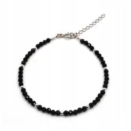 bransoletka-czarny-turmalin-3mm-hematyt-srebro-925