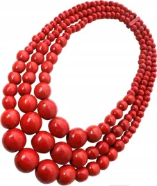 korale-goralskie-drewniane-komplet-czerwone-potrojne-komplet-folk