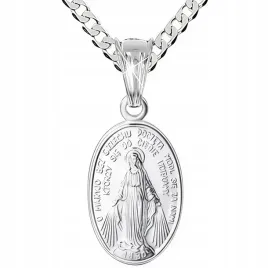 lancuszek-srebrny-pancerka-925-45cm-z-cudowny-medalik-na-komunie-na