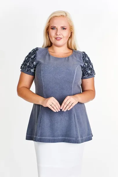 tunika-ftu366-czarny-jeans
