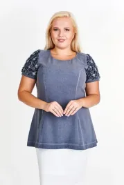 tunika-ftu366-czarny-jeans