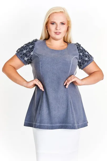 tunika-ftu366-czarny-jeans-rozmiar-44
