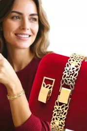 zlota-bransoletka-kwiaty-azurowe-moduly-z-cyrkoniami-stal-chirurgiczn