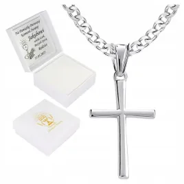 krzyzyk-srebrny-lancuszek-zestaw-komunijny-dla-chlopca-na-prezent
