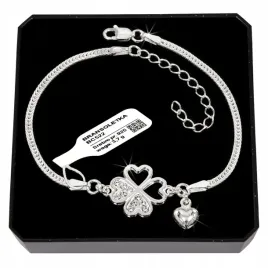 bransoletka-srebrna-koniczynka-z-cyrkoniami-serce-pelne-srebro-proby