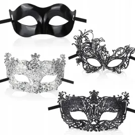 4x-czarna-wenecka-meska-maska-przebranie-bal-karnawalowy-sylwester
