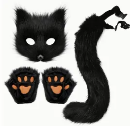 maska-kot-cosplay-furry-ogon-lapki-mitenki-wilk-lis-futrzak-zestaw