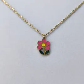 naszyjnik-bloomie-zloty-kolorowy-kwiatek-stal-pvd-dla-dziewczynki-prezent