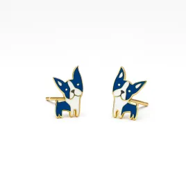 kolczyki-puppy-blue-zlote-pieski-dla-dziewczynki-stal-316l-na-prezent