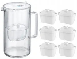 dzbanek-filtrujacy-aquaphor-glass-25l-szklany-bialy-6-filtrow