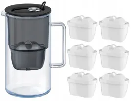 dzbanek-filtrujacy-aquaphor-glass-25l-szklany-czarny-6-filtrow