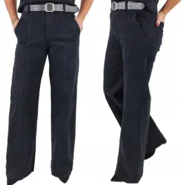 m-sara-spodnie-jeansowe-szerokie-nogawki-z-kantem-brazowe-czarne-36-s