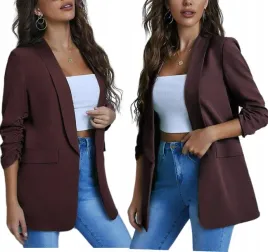 marynarka-damska-zakiet-elegancki-narzutka-czekoladowy-braz-smokingowa