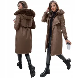 damska-kurtka-zimowa-parka-z-kapturem-brazowa-ty3956-m